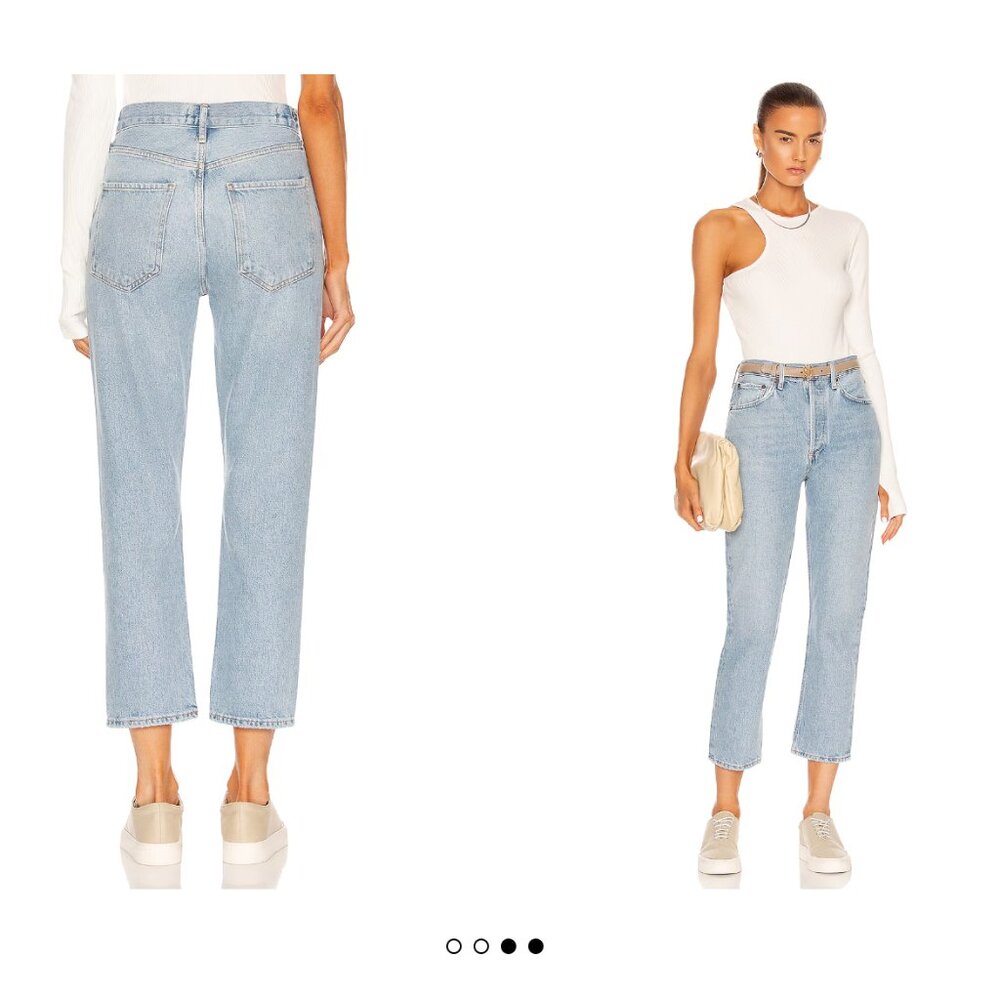 AGOLDE Riley High Rise Straight Crop Size 27 - Picture 2 of 4